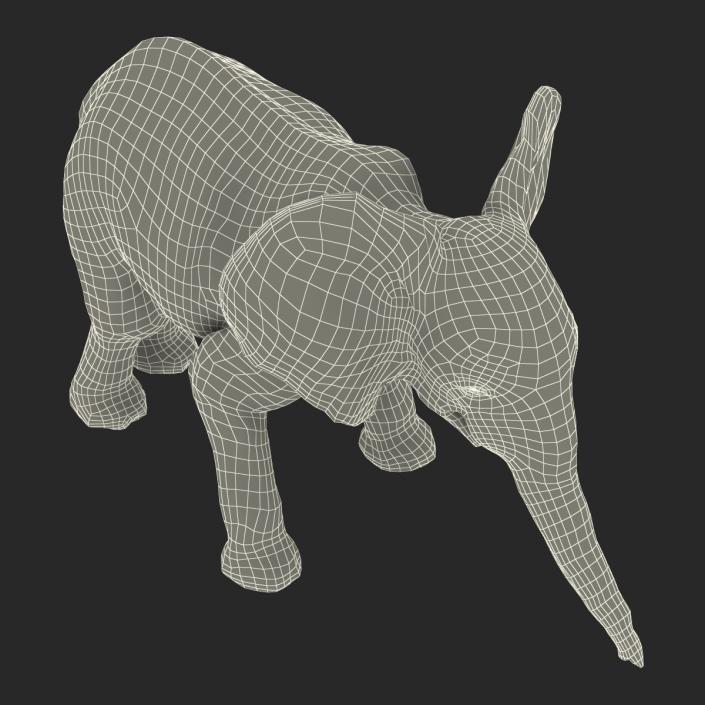 3D model Baby Elephant Pose 3