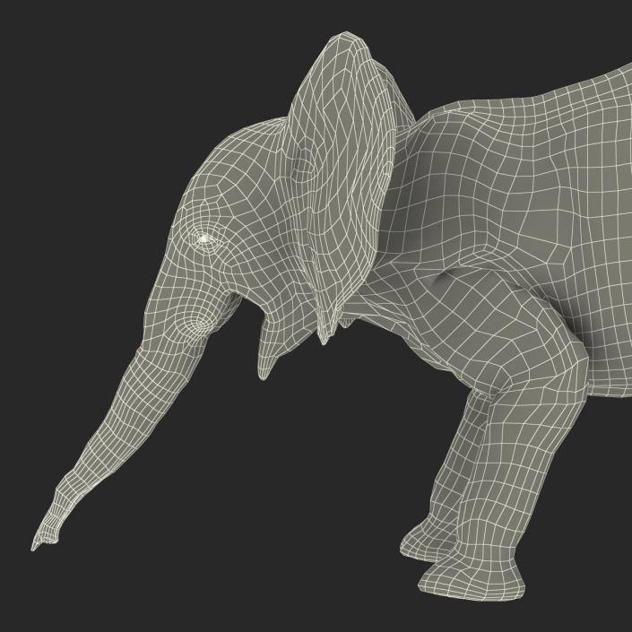 3D model Baby Elephant Pose 3