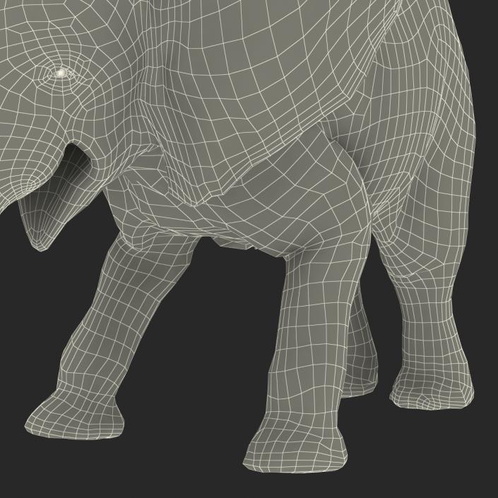 3D model Baby Elephant Pose 3