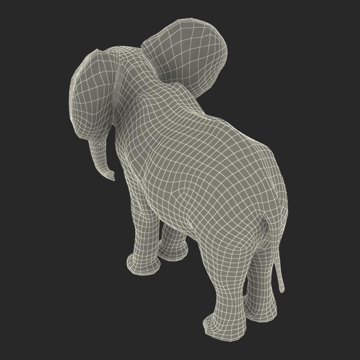 3D model Baby Elephant Rigged