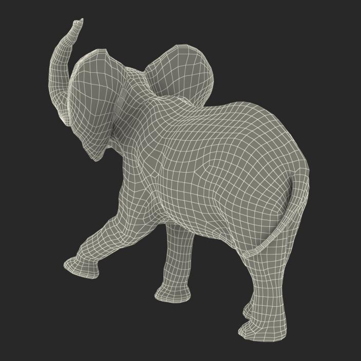 3D model Baby Elephant Rigged