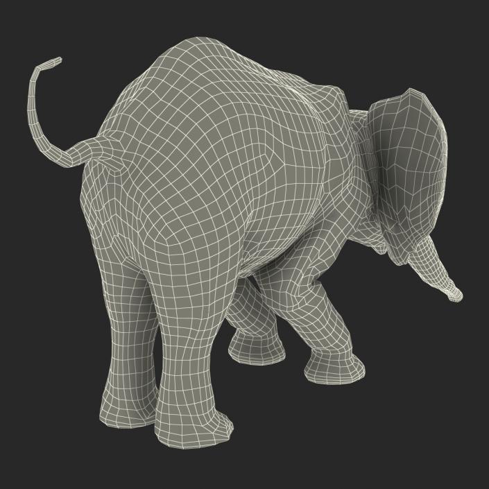 3D model Baby Elephant Rigged