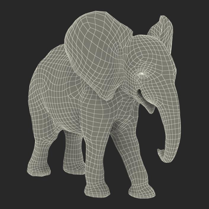 3D model Baby Elephant Rigged