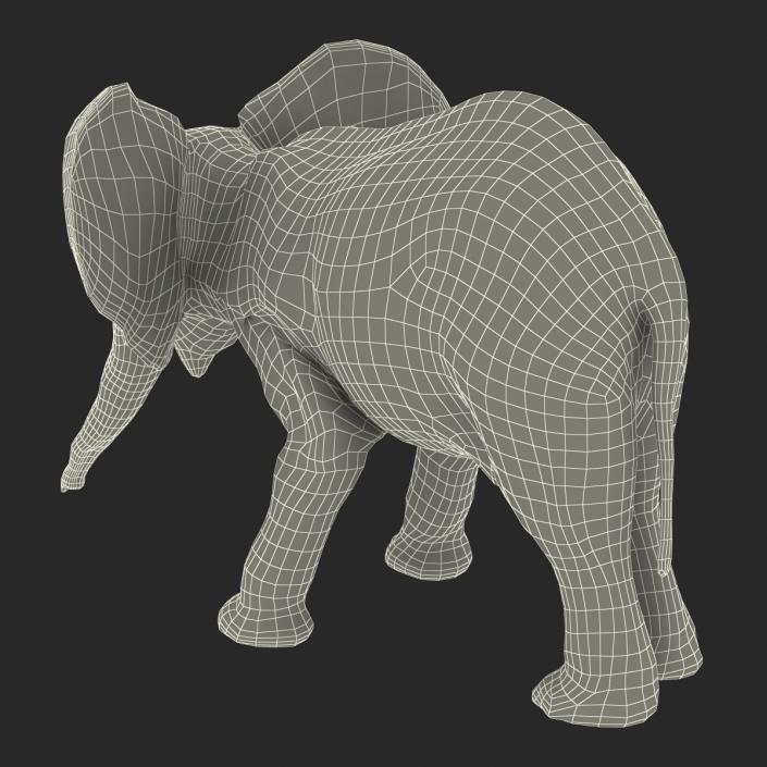 3D model Baby Elephant Rigged