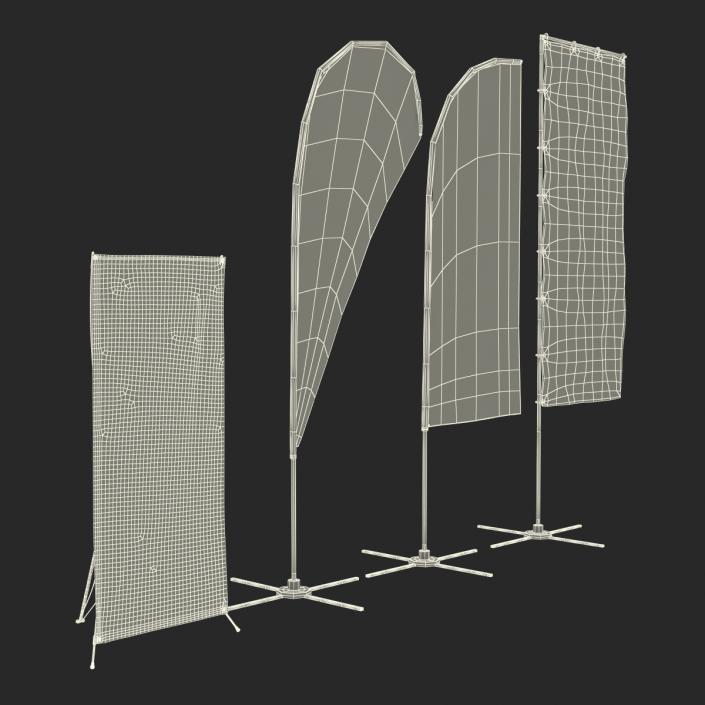 Banner Stands Generic Collection 3D