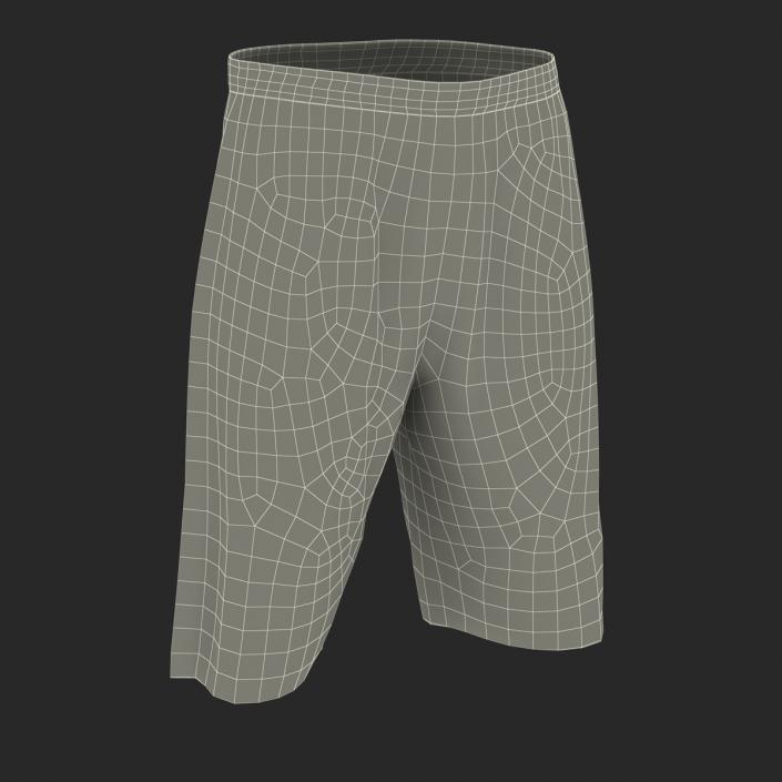 3D Basketball Shorts White model