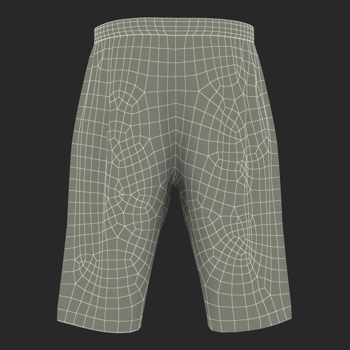 3D Basketball Shorts White model