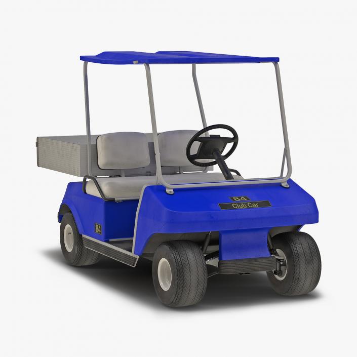 Golf Cart Blue 3D model