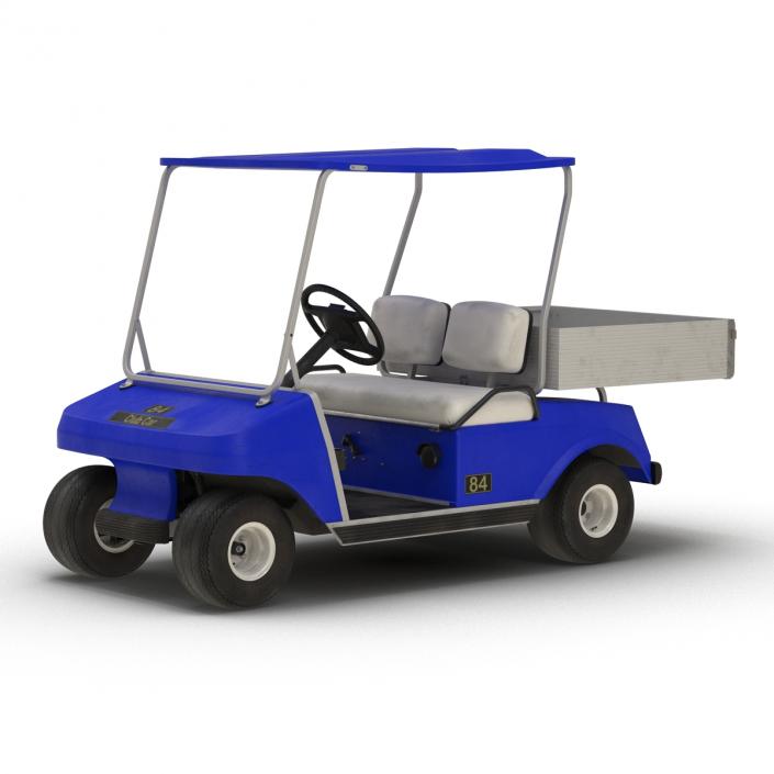 Golf Cart Blue 3D model