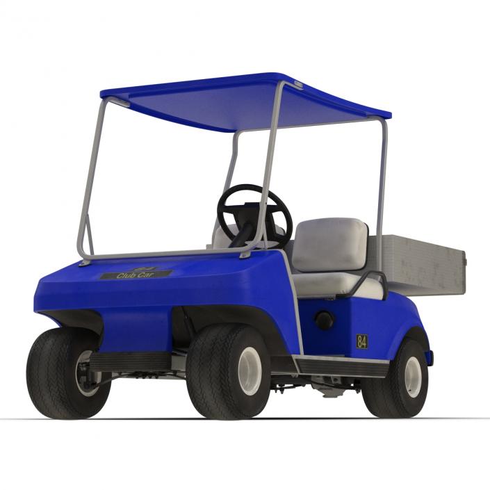 Golf Cart Blue 3D model