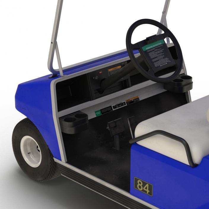 Golf Cart Blue 3D model