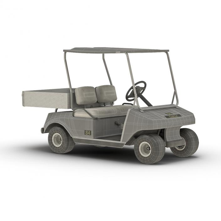 Golf Cart Gray 3D model