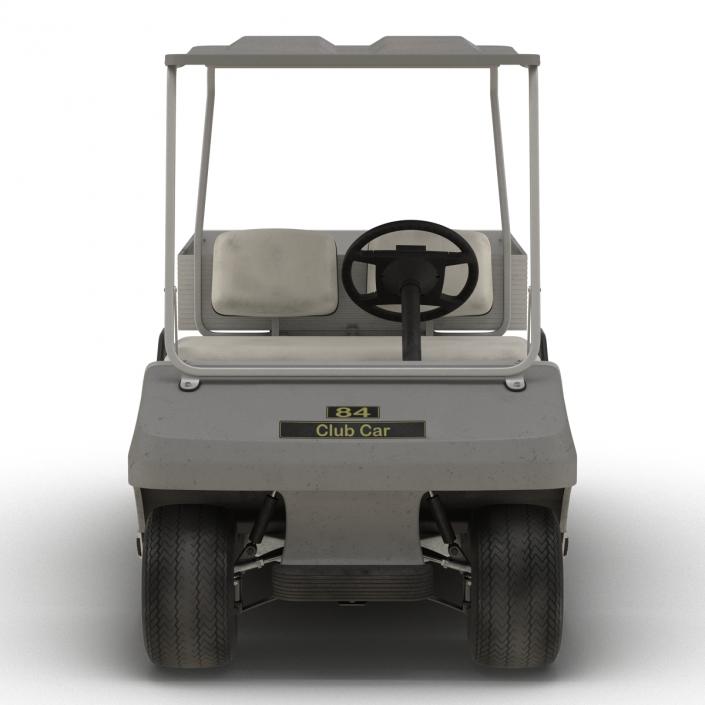 Golf Cart Gray 3D model