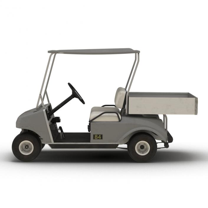 Golf Cart Gray 3D model