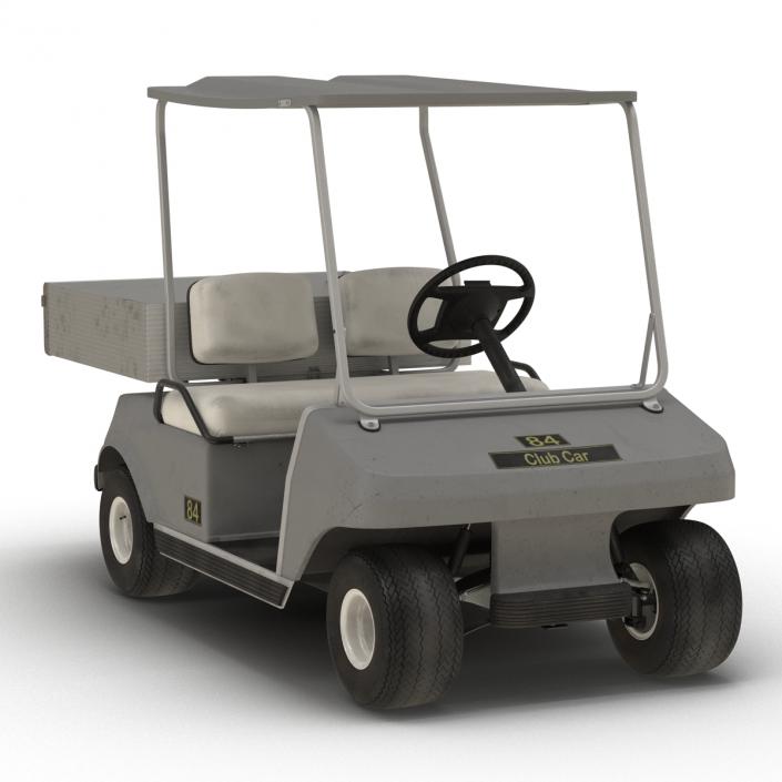 Golf Cart Gray 3D model