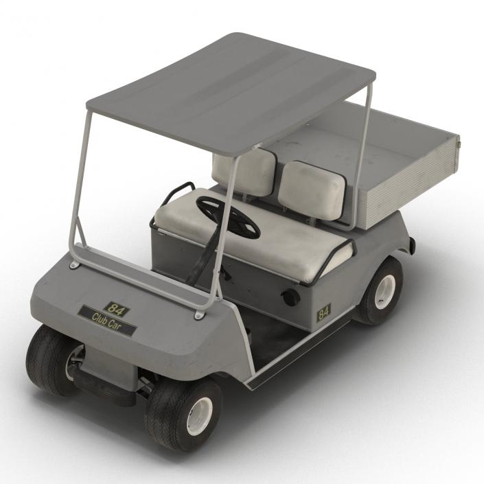 Golf Cart Gray 3D model