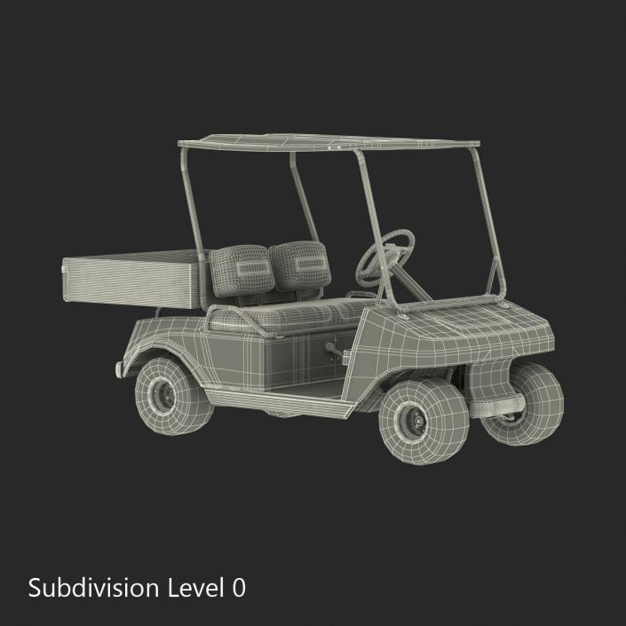 Golf Cart Gray 3D model