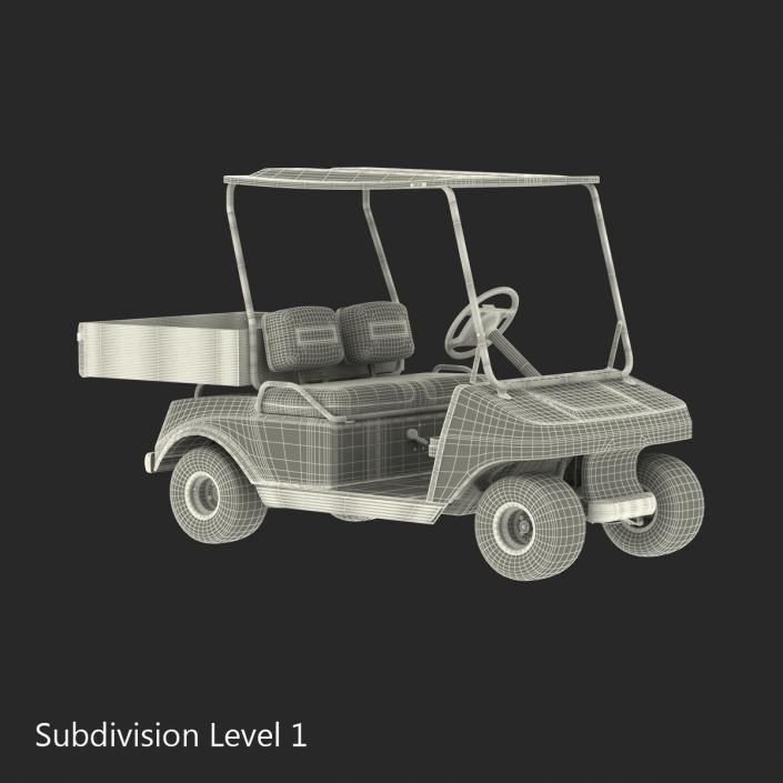 Golf Cart Gray 3D model