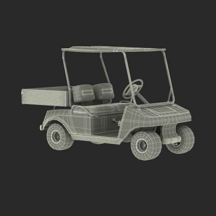 Golf Cart Gray 3D model