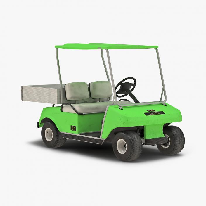 3D model Golf Cart Green