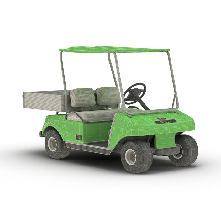 3D model Golf Cart Green