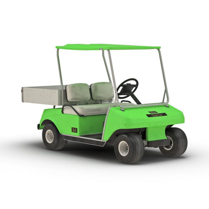 3D model Golf Cart Green