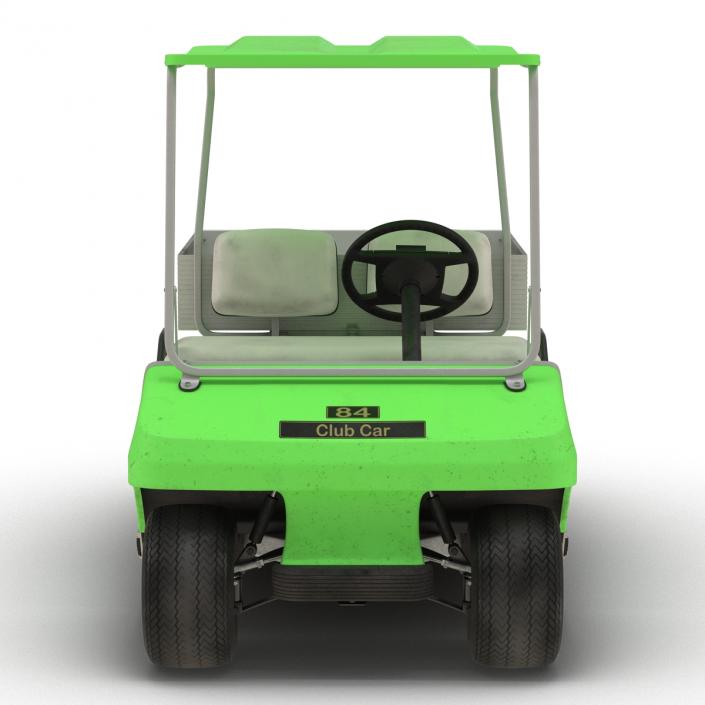 3D model Golf Cart Green