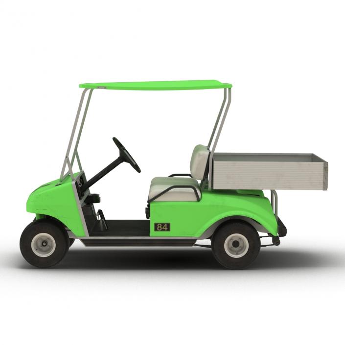 3D model Golf Cart Green