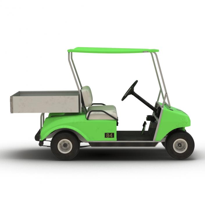 3D model Golf Cart Green