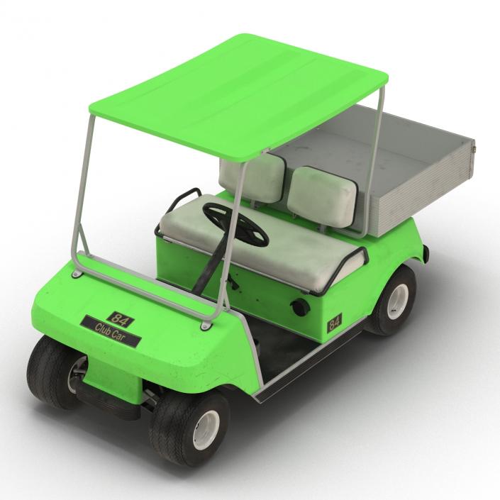 3D model Golf Cart Green