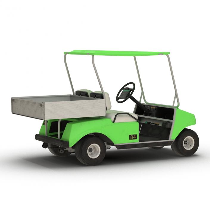 3D model Golf Cart Green