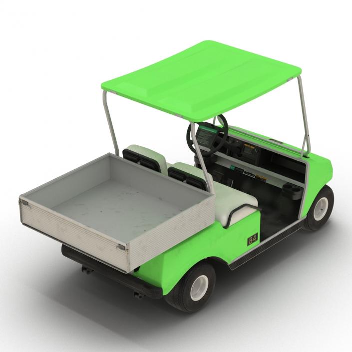 3D model Golf Cart Green