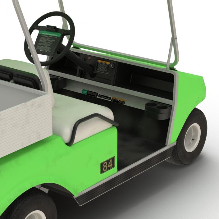 3D model Golf Cart Green