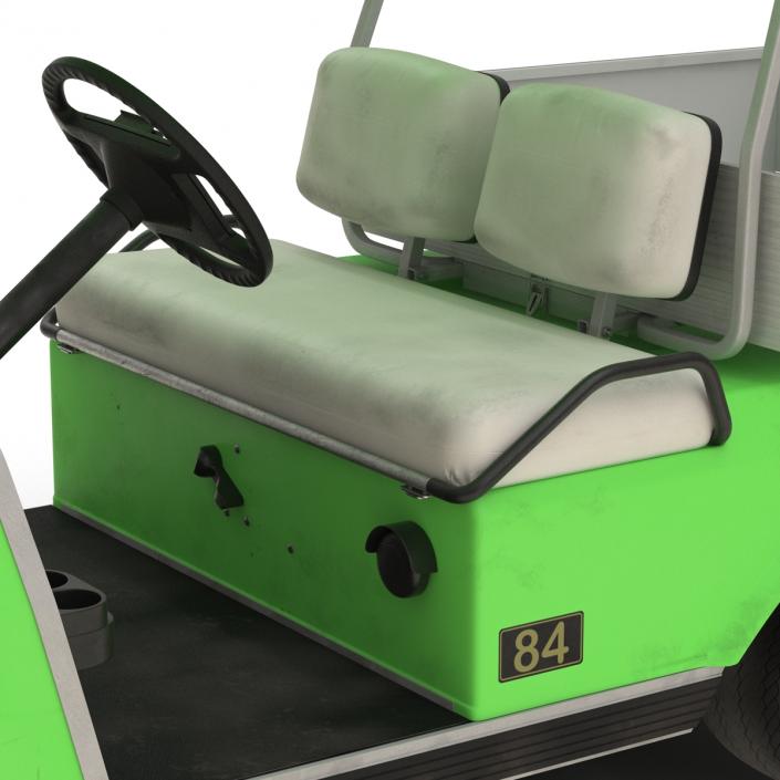 3D model Golf Cart Green