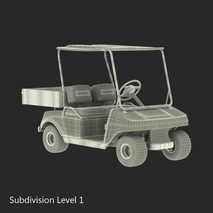 3D model Golf Cart Green