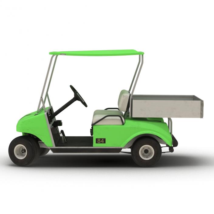 Golf Cart Green Rigged 3D