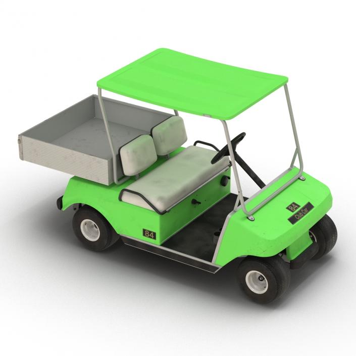 Golf Cart Green Rigged 3D