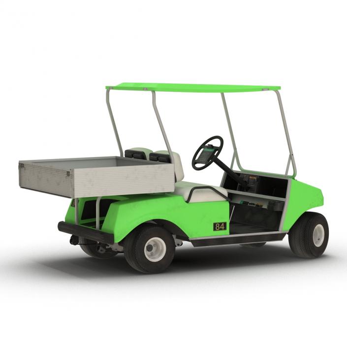 Golf Cart Green Rigged 3D