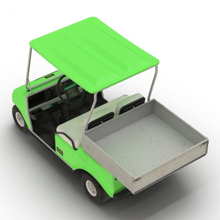 Golf Cart Green Rigged 3D