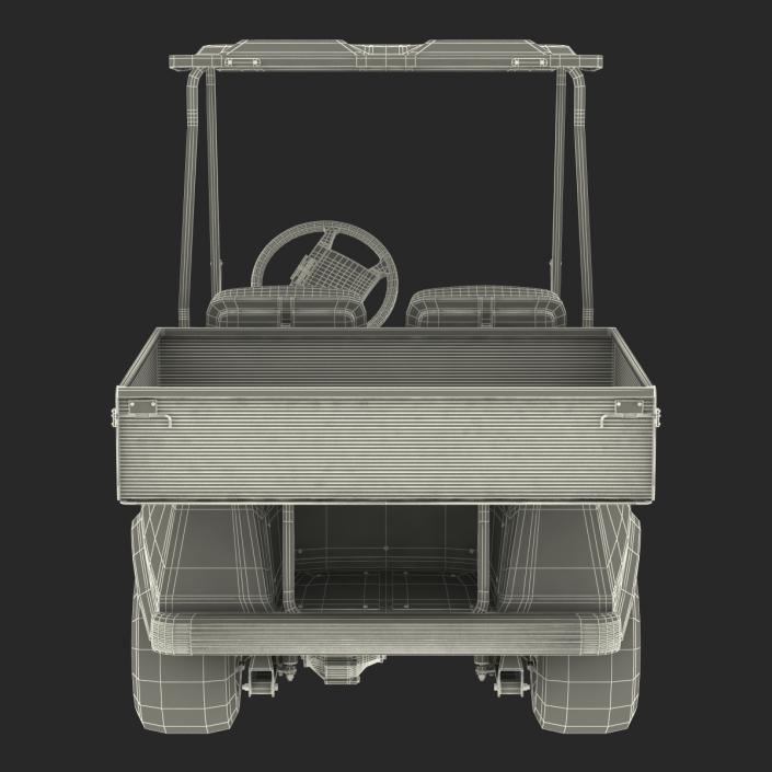 Golf Cart Green Rigged 3D