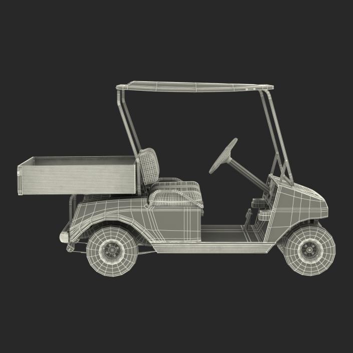 Golf Cart Green Rigged 3D