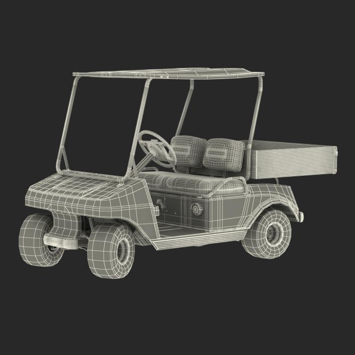 Golf Cart Green Rigged 3D