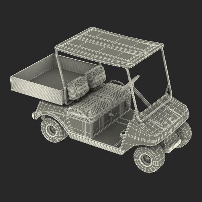 Golf Cart Green Rigged 3D