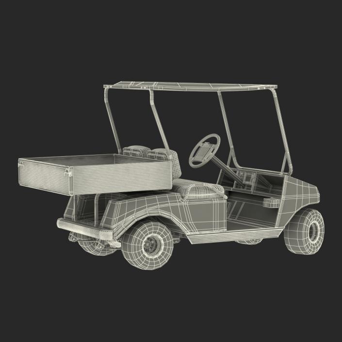 Golf Cart Green Rigged 3D