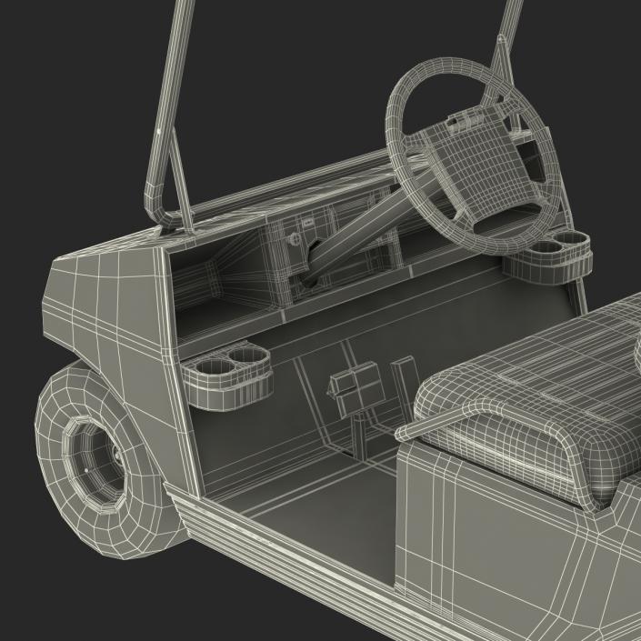 Golf Cart Green Rigged 3D