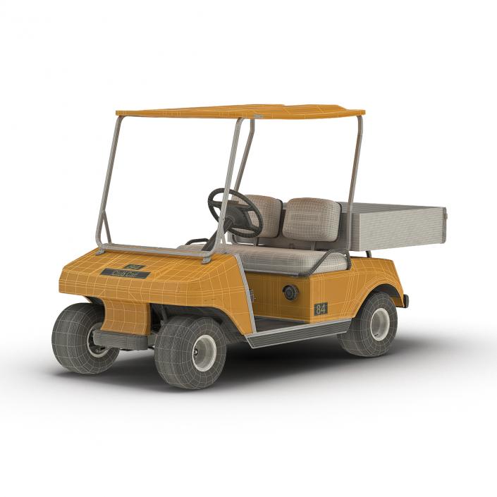 3D Golf Cart Orange