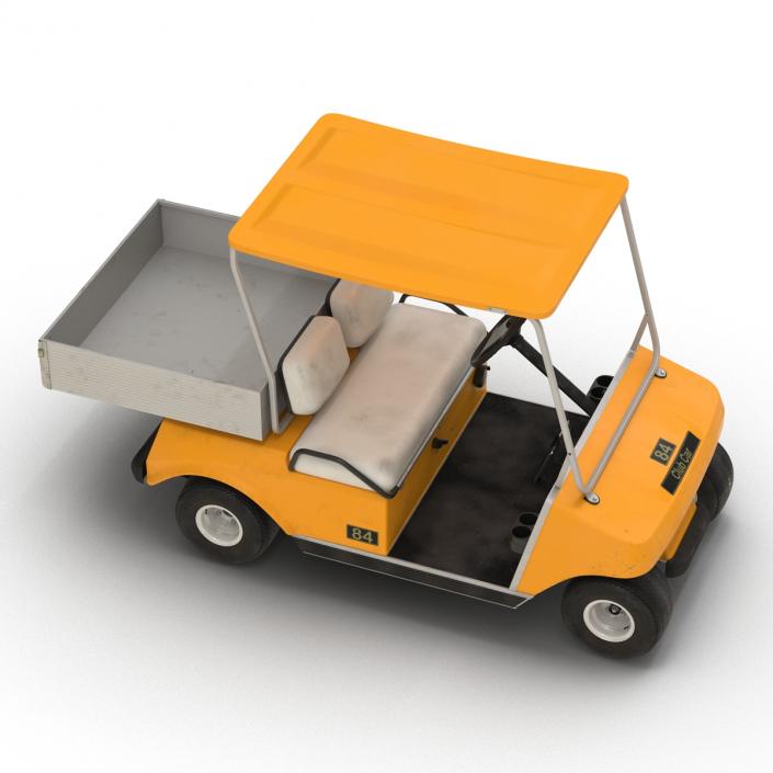 3D Golf Cart Orange