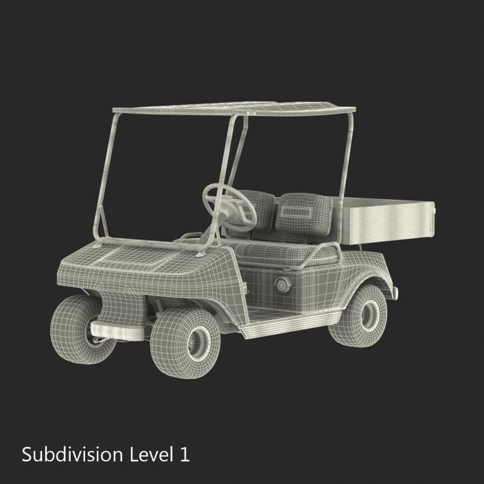 3D Golf Cart Orange