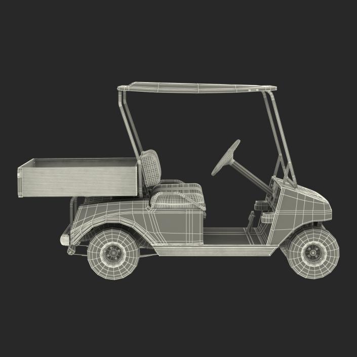 3D Golf Cart Orange