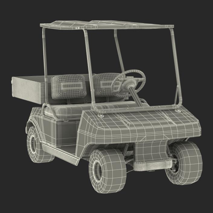 3D Golf Cart Orange